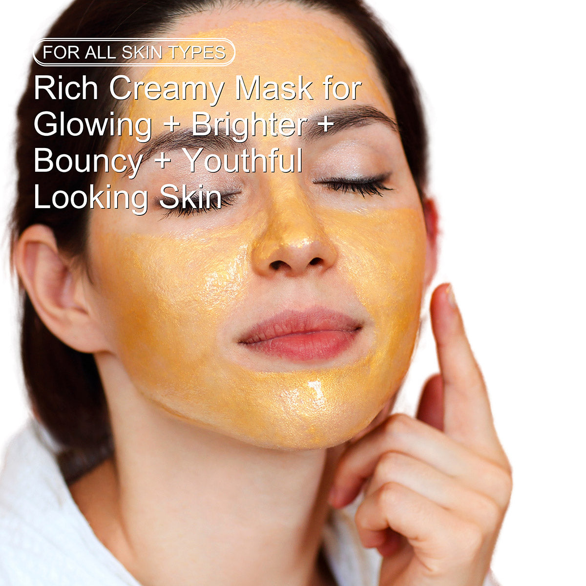 24K Gold Radiance Mask – Anti-Aging Weekly Face Mask | Fresh Carrot Juice, Matcha & Turmeric | Glutathione & Vitamin E | 125mL / 4.2 fl oz