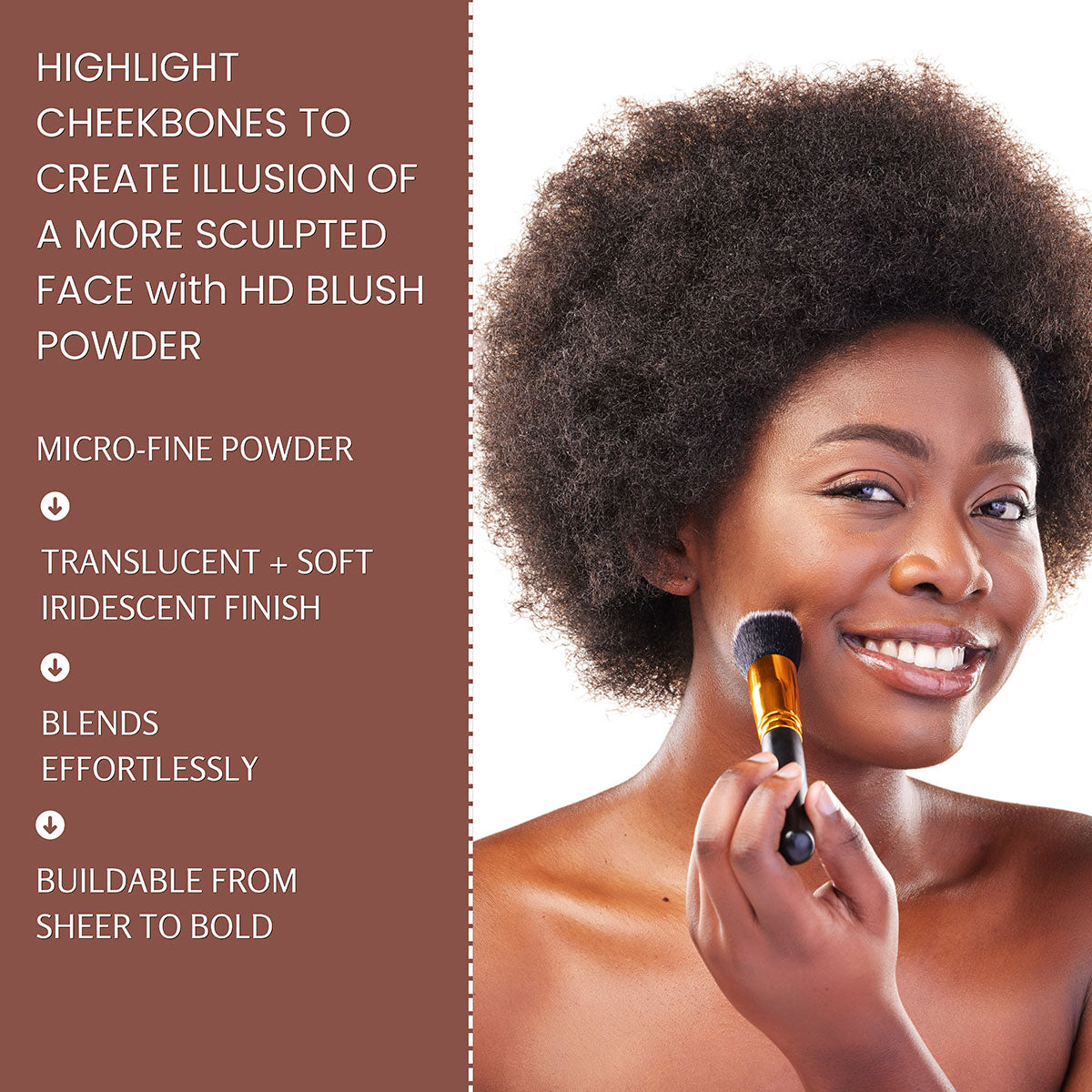 HD Blush Powder – Lightweight, High-Definition Cheek Color for a Soft Focus Glow | Long-Lasting & Blendable | 5g / 0.18oz