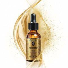 24K Gold Radiance Serum – Anti-Aging Daily Face Elixir | Fresh Carrot Juice, Hyaluronic Acid, Glutathione & Vitamins B5, C, E | Matcha & Turmeric | 30mL / 1.01 fl oz
