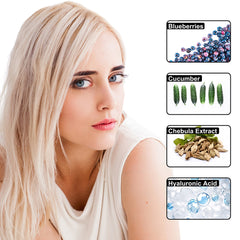Blueberry Chebula Vitamin C+ Face Cream – Daily Anti-Aging, Brightening & Hydrating Moisturizer | Fresh Blueberry, Cucumber & Chebula Extract + Hyaluronic Acid + Vitamins B5, C & E | 125mL