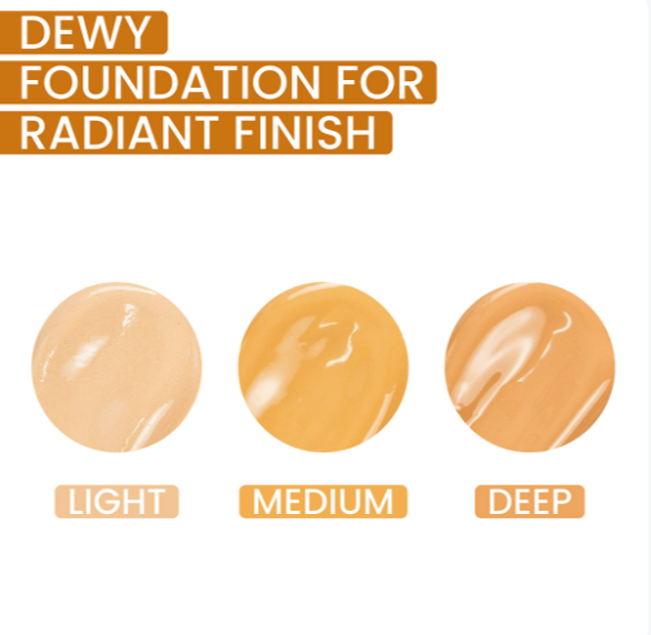 24K Gold HD Foundation – Flawless Radiance & Anti-Aging Coverage | Hyaluronic Acid + Vitamins B5, C, E | 30ml / 1.01 fl oz