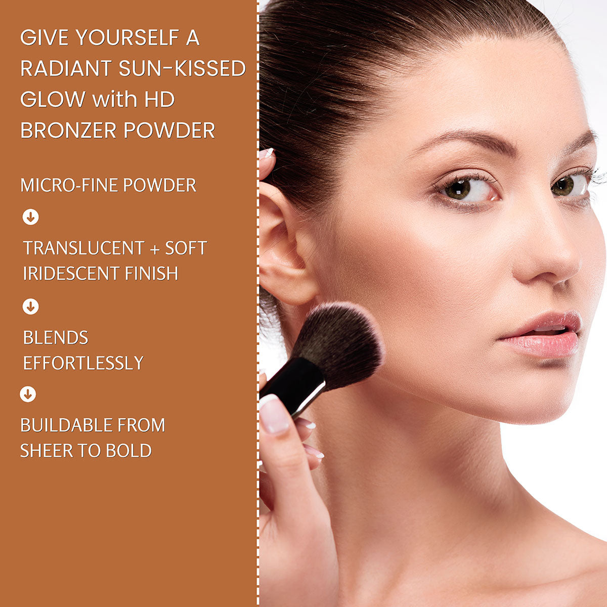 HD Bronzer Powder – Natural Sun-Kissed Glow | Lightweight, Buildable Color | Long-Lasting, Flawless Finish | 5g / 0.18oz