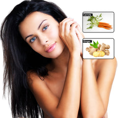 Carrot & Ginger Facial Cleanser – Daily Hydrating Face Wash | Fresh Carrot & Ginger Juice | Avocado Oil, Vitamin B5 & Vitamin C | 118mL
