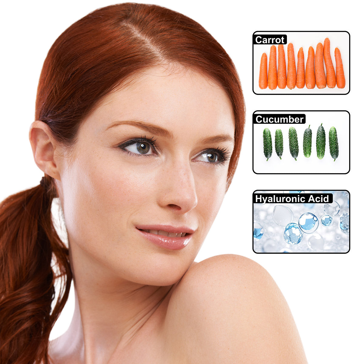 Carrot Hydro Cream – Daily Deep Hydration Face Cream | Fresh Carrot & Cucumber Juice + Hyaluronic Acid + Vitamins B5, C & E | 125mL