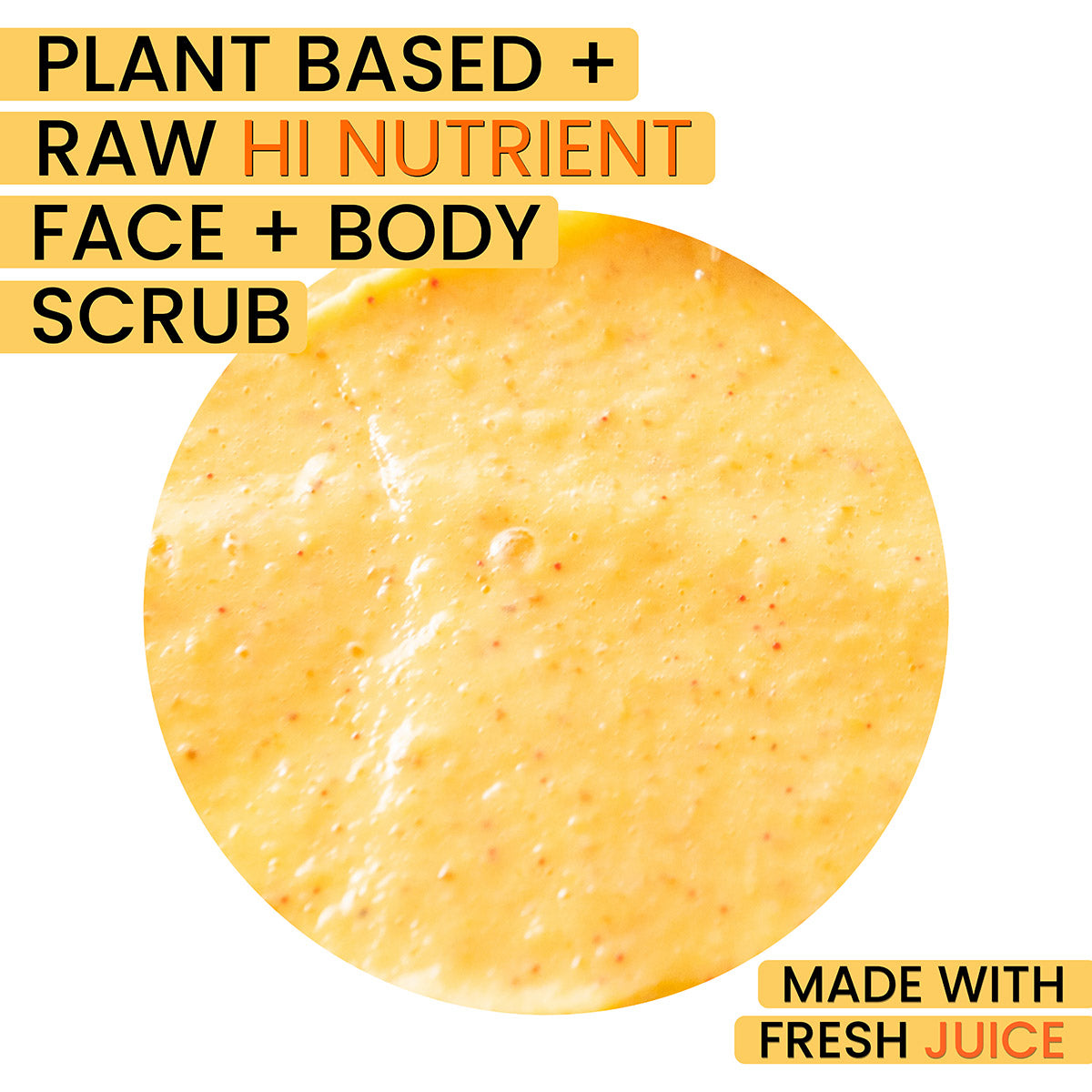 Carrot Hydro Scrub – Daily Face & Body Exfoliator | Fresh Carrot Juice + Jojoba Beads + Vitamin C & E | 120mL