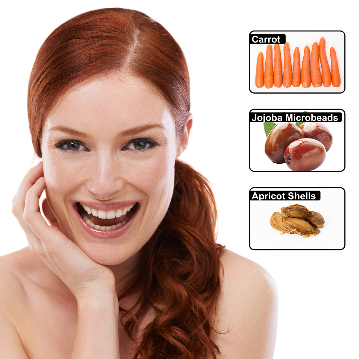 Carrot Hydro Scrub – Daily Face & Body Exfoliator | Fresh Carrot Juice + Jojoba Beads + Vitamin C & E | 120mL