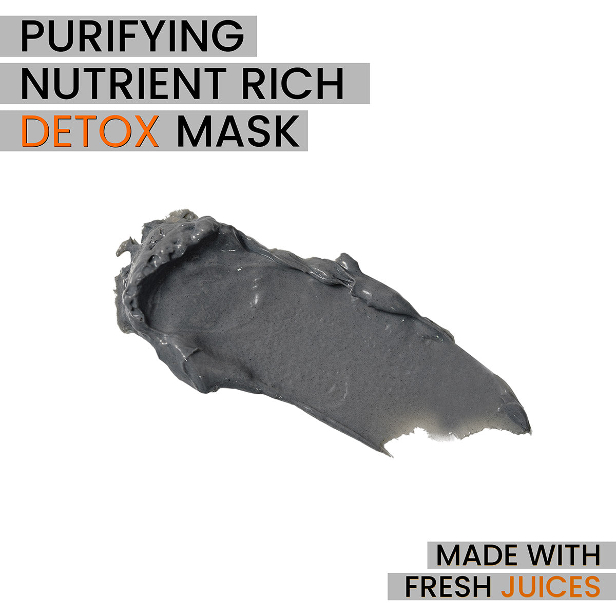 Charcoal Purifying Face Mask – Weekly Detox & Pore-Clearing Treatment | Charcoal + Willow Bark + Fresh Cucumber, Watermelon & Carrot Juice + Vitamin E | 125mL