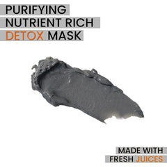 Charcoal Purifying Face Mask – Weekly Detox & Pore-Clearing Treatment | Charcoal + Willow Bark + Fresh Cucumber, Watermelon & Carrot Juice + Vitamin E | 125mL