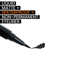 Matte Waterproof Liquid Eyeliner – Precise, Long-Lasting Definition | Highly Pigmented & Smudge-Proof | 1ml / 0.03 fl oz