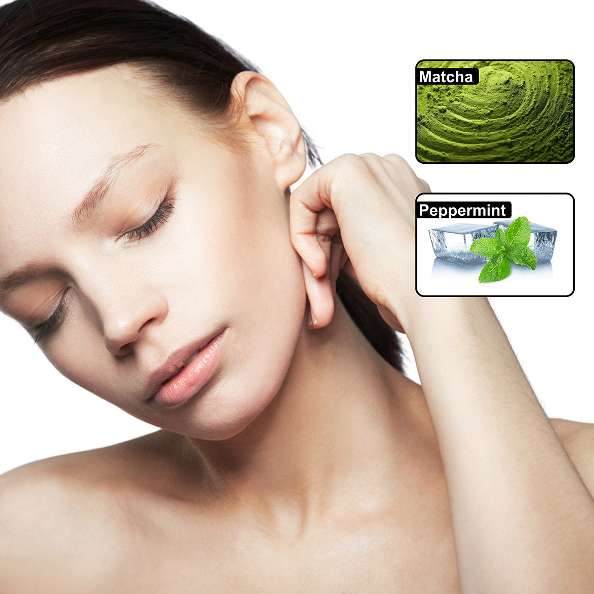 Matcha & Peppermint Massage Oil – Cooling, Relaxing & Hydrating | Vitamin E & Botanical Oils | 60mL