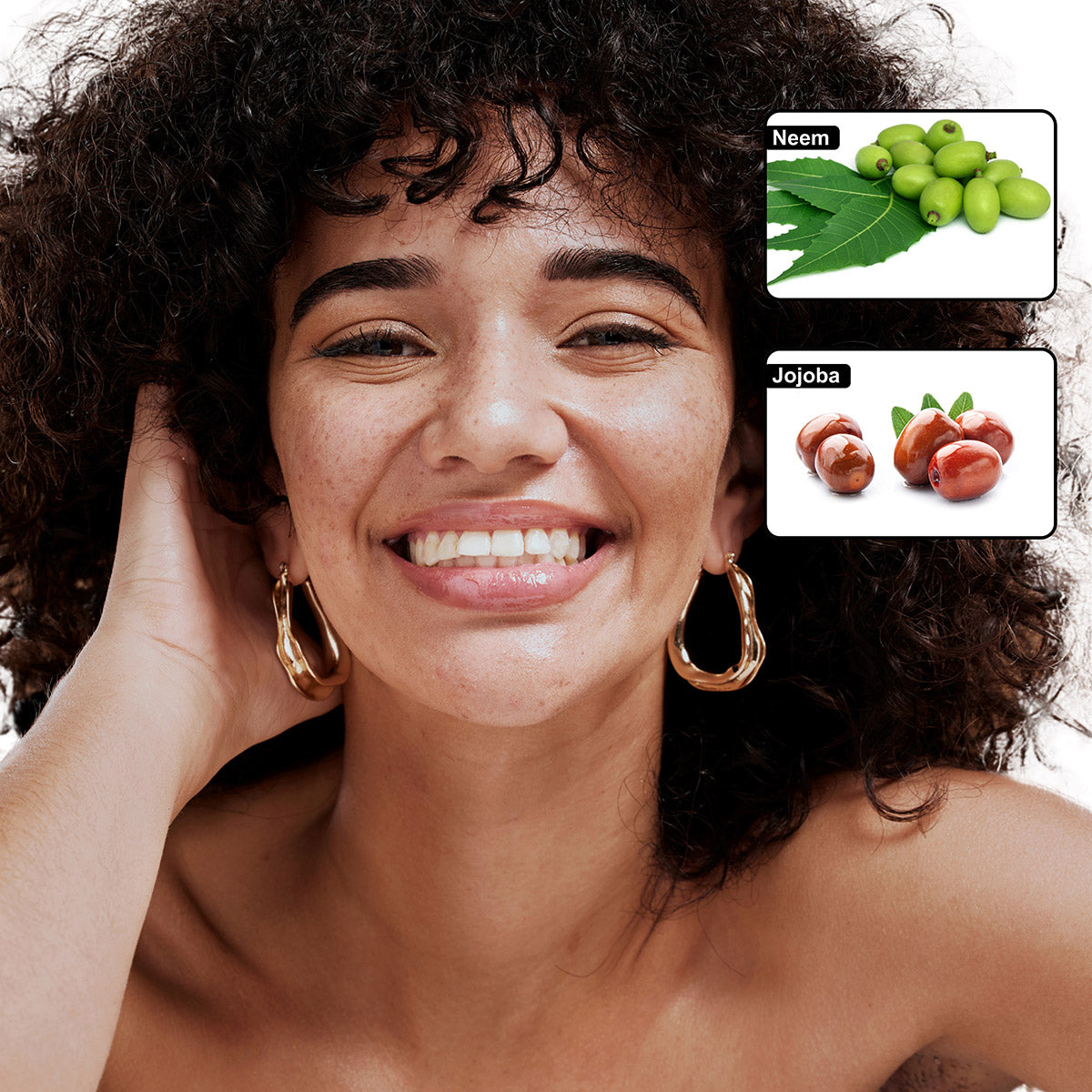 Mild Soothing Facial Cleanser – Daily Hydrating Face Wash with Neem Oil & Jojoba Microbeads | Vitamin B5 & Avocado Oil | 118mL / 4 fl oz