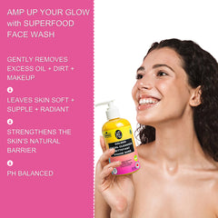 New Golden Facial Cleanser – Daily Hydrating Face Wash | Turmeric Extract + Neem Oil + Vitamin B5 | 118mL