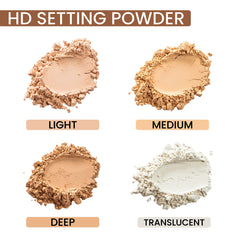 HD Setting Powder – Oil-Control, Long-Lasting Matte Finish | Sets Concealer & Foundation | Shine-Free, Lightweight Formula | 8g / 0.28oz