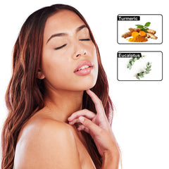 Turmeric & Eucalyptus Massage Oil – Relaxing, Cooling & Moisturizing | Matcha & Peppermint Infusion | 60mL